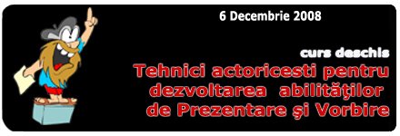 Public Speaking - Tehnici actoricesti