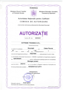 Autorizatie Manager proiect Autorizatie Manager proiect