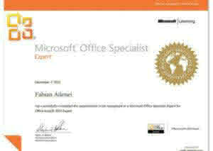 Microsoft Office Specialist - Fabian Ailenei