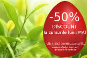 Oferta cursuri -50% discount la 27 de cursuri!