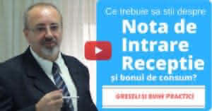 nota de intrare receptie bon de consum