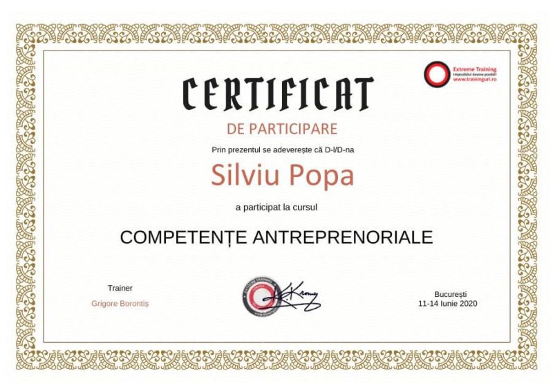 curs competente antreprenoriale online