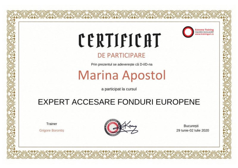 curs expert accesare fonduri europene online