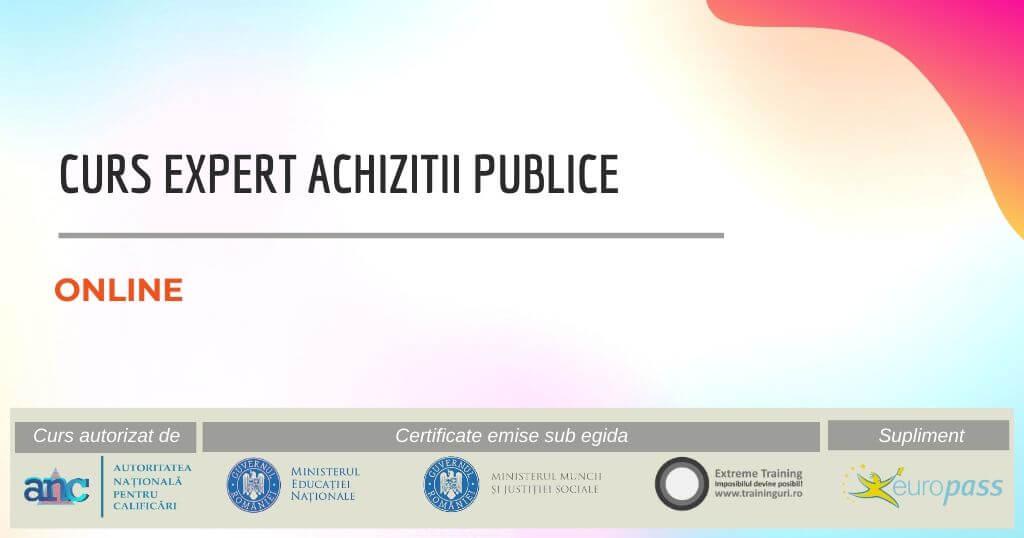 curs expert achizitii publice online