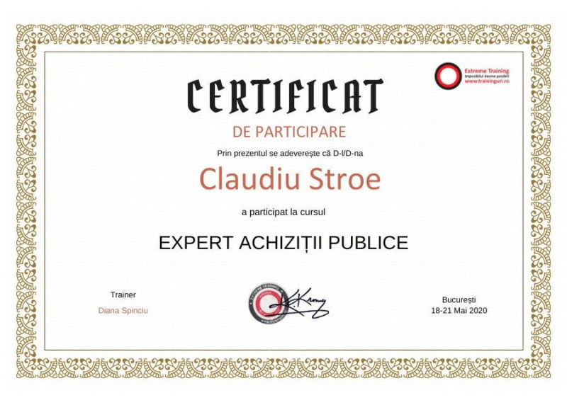 curs expert achizitii publice online