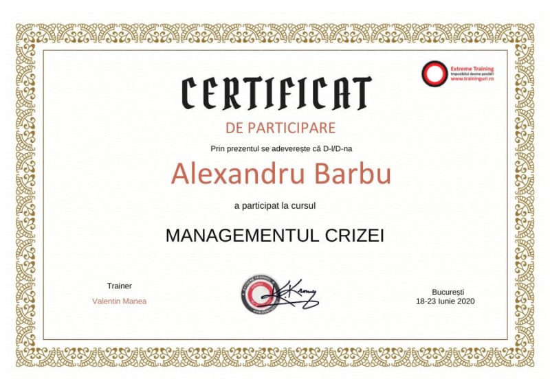 curs online managementul crizei